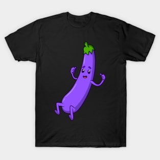 Cartoon Aubergine T-Shirt